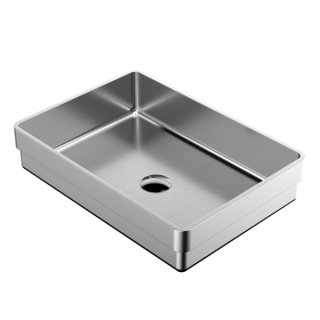 Karran Cinox Stainless Steel Rectangular Drop In Sink in Stainless Steel