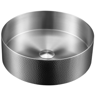 Karran CCV100SS Cinox Stainless Steel Round Vessel Sink in Stainless Steel