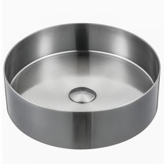 Karran CCV200SS Cinox Stainless Steel Round Vessel Sink in Stainless Steel