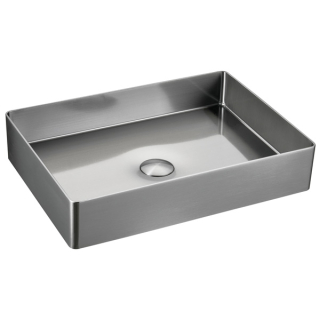 Karran Cinox Stainless Steel Rectangular Vessel Sink in Stainless Steel