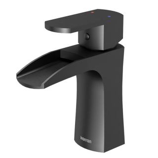 Karran KBF440 Kassel Single Hole Single Handle Basin Bathroom Faucet with Matching Pop-up Drain in Gunmetal Grey