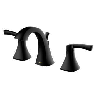 Karran Randburg KBF524 2-Handle Three Hole Widespread Bathroom Faucet with Matching Pop-up Drain in Matte Black