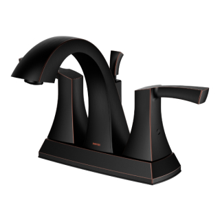 Karran Randburg KBF526 2-Handle Two Hole Centerset Faucet Bathroom Faucet with Matching Pop-up Drain in Oil Rubbed Bronze