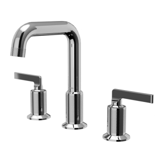 Karran Gillingham KBF534 2-Handle Three Hole Widespread Bathroom Faucet with Matching Pop-up Drain in Chrome