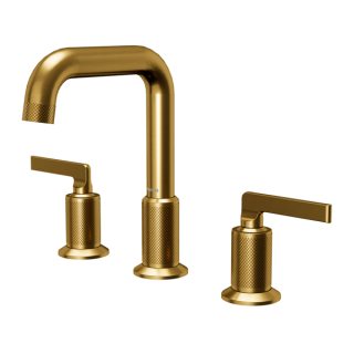 Karran Gillingham KBF534 2-Handle Three Hole Widespread Bathroom Faucet with Matching Pop-up Drain in Gold