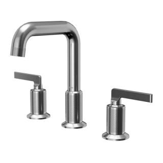 Karran Gillingham KBF534 2-Handle Three Hole Widespread Bathroom Faucet with Matching Pop-up Drain in Stainless Steel