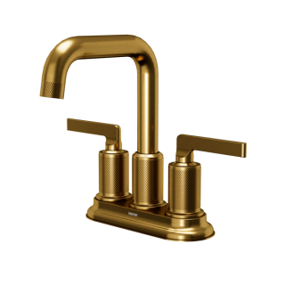 Karran Gillingham KBF536 2-Handle 4-Inch Centerset Bathroom Faucet with Matching Pop-up Drain in Gold