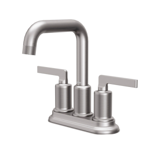 Karran Gillingham KBF536 2-Handle 4-Inch Centerset Bathroom Faucet with Matching Pop-up Drain in Stainless Steel