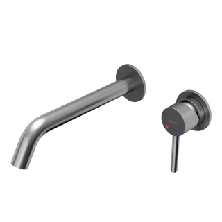 Karran Grantham KBF610 Single Handle Wall-Mount Bathroom Faucet in Stainless Steel