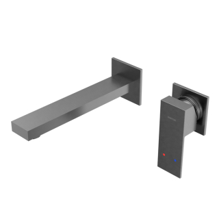 Karran Alberton KBF620 Single Handle Wall-Mount Bathroom Faucet in Stainless Steel