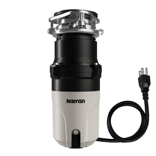 1/3 HP Continuous Feed Garbage Disposal for Kitchen Sinks with Power Cord and Accessories Included