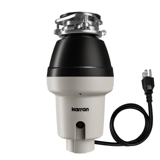 1/2 HP Continuous Feed Garbage Disposal for Kitchen Sinks with Power Cord and Accessories Included