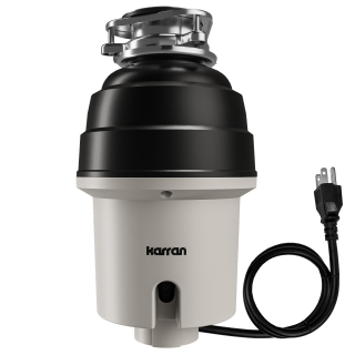 3/4 HP Continuous Feed Garbage Disposal for Kitchen Sinks with Power Cord and Accessories Included