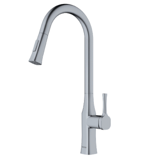Karran Standerton KKF140 Single Handle Pull-Down Sprayer Kitchen Faucet in Stainless Steel