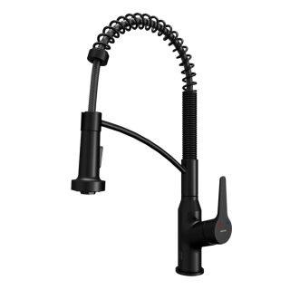 Karran Alston Touchless Single-Handle Pull-Down Sprayer Kitchen Faucet in Matte Black