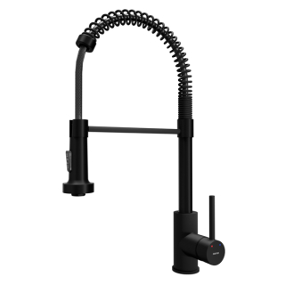 Karran Kadira Single-Handle Pull-Down Sprayer Kitchen Faucet in Matte Black