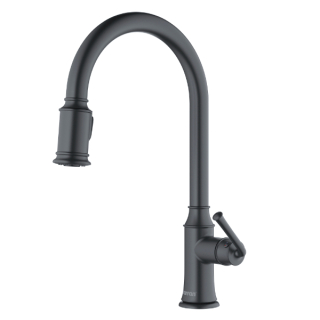 Auburn One-Handle Pull Down Dual Function Sprayer Kitchen Faucet in Gunmetal Grey