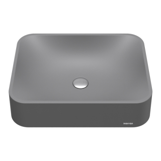 Karran Sea Crest SQS200 Quartz 22" Bathroom Vessel Sink in Grey