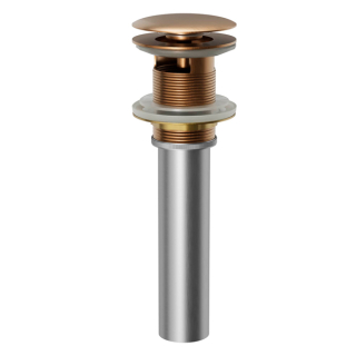 PUOF25 Pop-Up Vanity Bowl Drain with Overflow in Brushed Copper