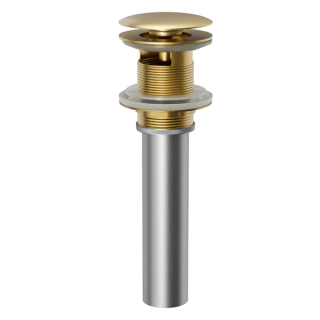 PUOF25 Pop-Up Vanity Bowl Drain with Overflow in Brushed Gold