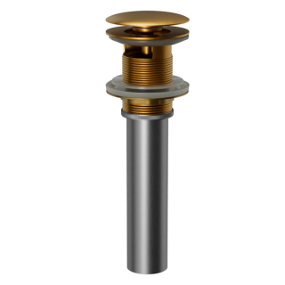 PUOF25 Pop-Up Vanity Bowl Drain with Overflow in Gold