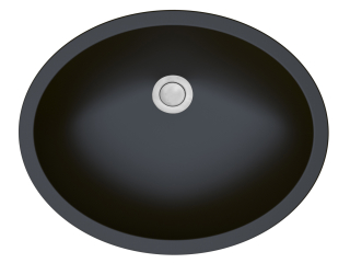 19" Seamless Undermount Quartz Vanity Sink