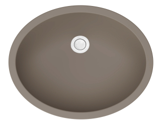 19" Seamless Undermount Quartz Vanity Sink