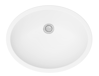 19" Seamless Undermount Quartz Vanity Sink