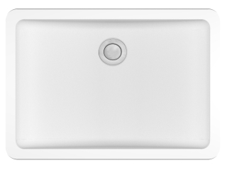 Karran 20' x 14" Seamless Undermount Quartz Vanity Sink-White