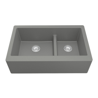 Karran Farmhouse Kitchen Sink in Grey QA-760-GR