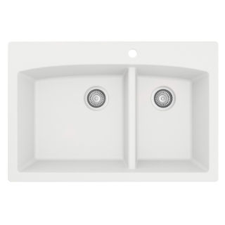 Karran QT-711-WH Quartz Top Mount Kitchen Sink

