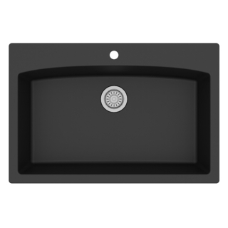 Karran QT-712-BL Quartz Top Mount Kitchen Sink
