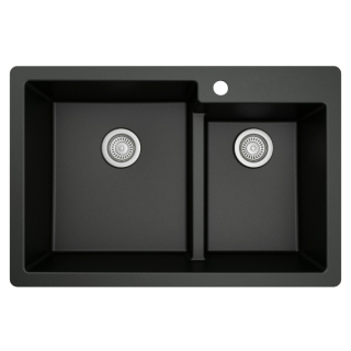 Karran QT-811-BL Quartz Top Mount Kitchen Sink
