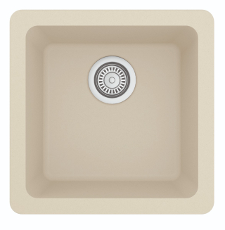 17" Seamless Undermount Quartz Bar/Prep Sink-Bisque