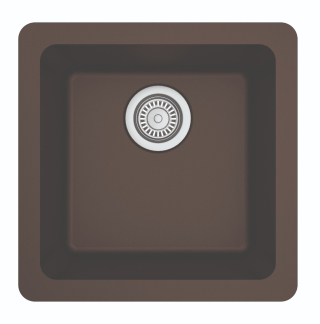 17" Seamless Undermount Quartz Bar/Prep Sink-Brown