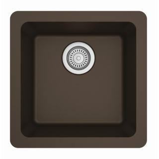 17" Undermount Quartz Bar/Prep Sink in Brown