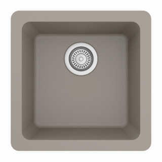 17" Undermount Quartz Bar/Prep Sink in Concrete