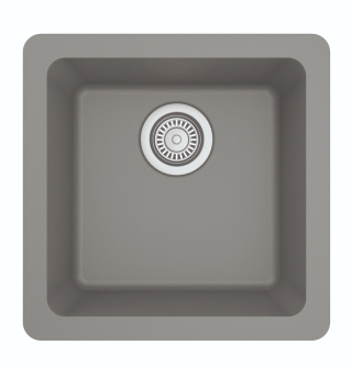 17" Seamless Undermount Quartz Bar/Prep Sink-Grey