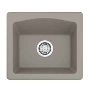 18" Dual Mount Quartz Bar/Prep Sink in Concrete