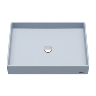 Karran Sternhagen SQS500 Quartz 23-5/8” x 17-3/4” Rectangular Bathroom Vessel Sink in Ice Blue