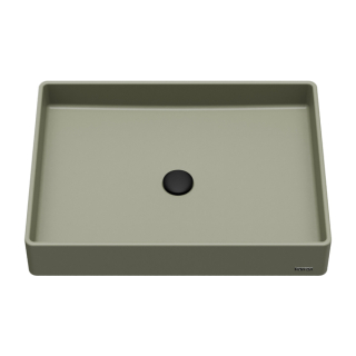 Karran Sternhagen SQS500 Quartz 23-5/8” x 17-3/4” Rectangular Bathroom Vessel Sink in Sage Green