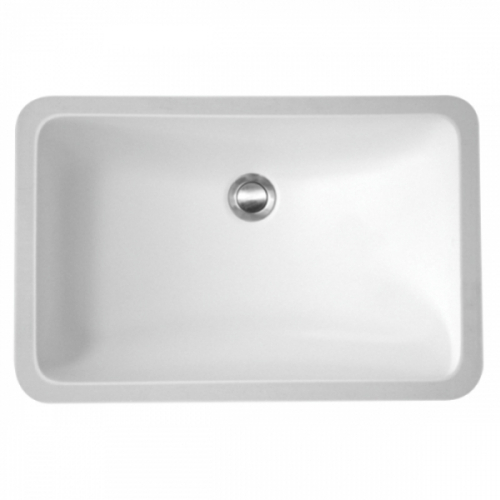 21" Seamless Undermount Acrylic Vanity Sink-White