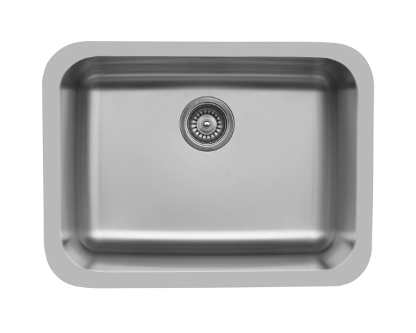 24" Seamless Undermount Single Bowl Stainless Steel Kitchen Sink