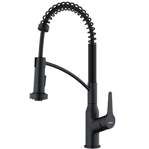 Scottsdale Single-Handle Pull-Down Sprayer Commercial Style Kitchen Faucet in Matte Black