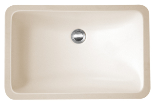 21" Seamless Undermount Acrylic Vanity Sink Bisque