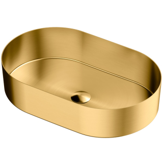 Karran Cinox Stainless Steel Oval Vessel Sink in Gold