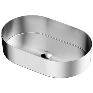 Karran Cinox Stainless Steel Oval Vessel Sink in Stainless Steel