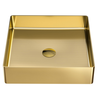 Karran Cinox Stainless Steel Square Vessel Sink in Gold