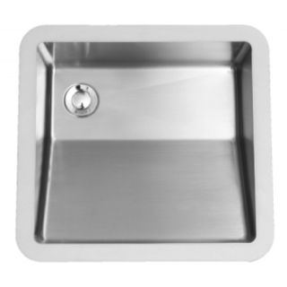 18" Seamless Undermount Stainless Steel Vanity Sink