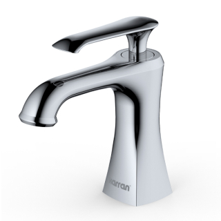 Karran KBF410 Woodburn Single Hole Single Handle Bathroom Faucet with Matching Pop-Up Drain in Chrome